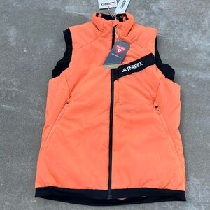 NWT adidas TERREX Techrock Stretch Primaloft Vest Amber Tint Women’s IP1466